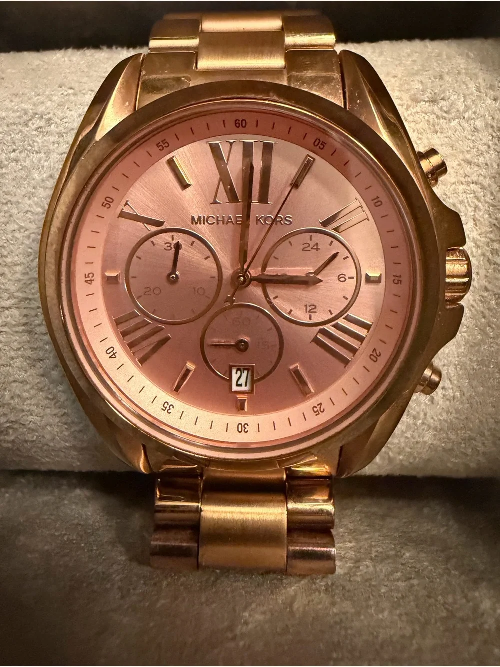 Womens Michael Kors Bradshaw Rose Gold Watch (MK5503) like new - Picture 2 of 3